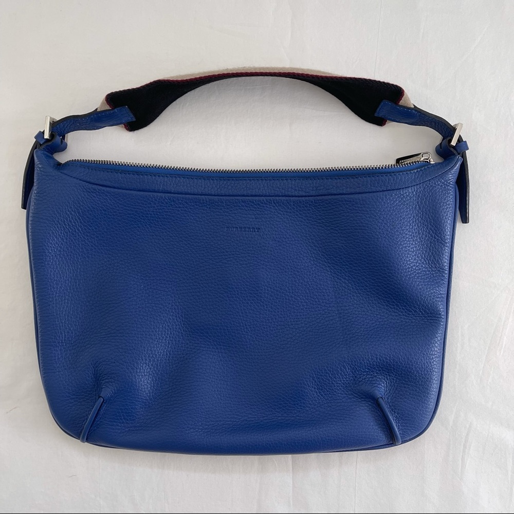 Authentic Burberry Hobo Cobalt Blue Adjustable Strap
